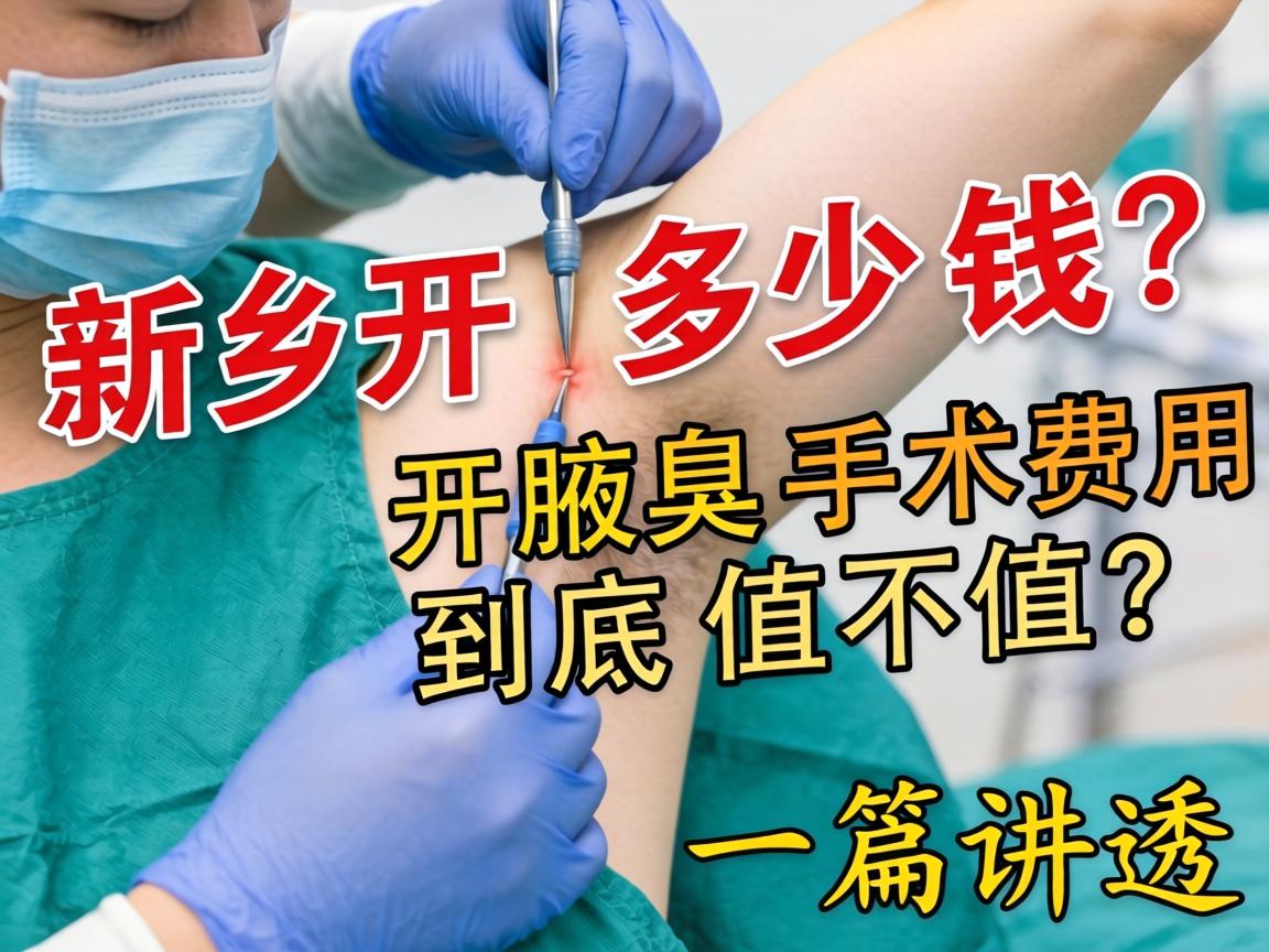 新乡开腋臭手术多少钱？开腋臭手术费用到底值不值？一篇讲透