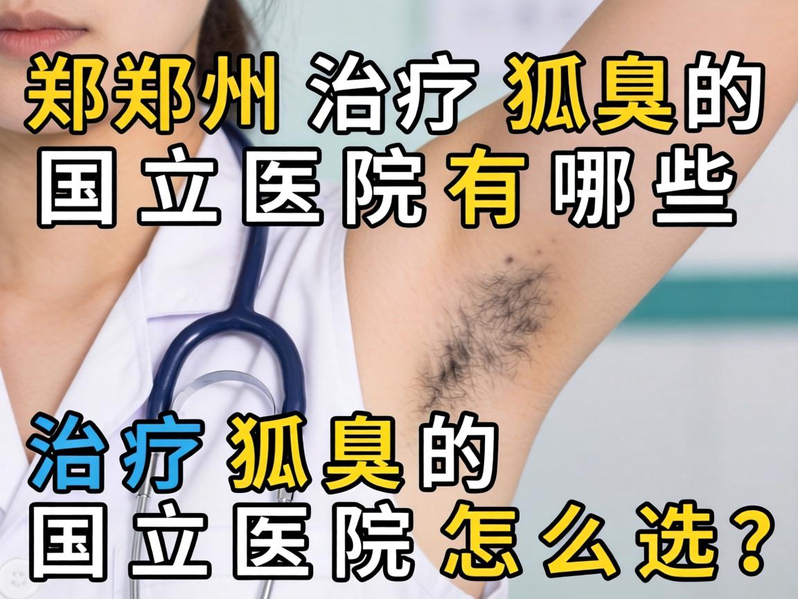 郑州治疗狐臭的国立医院有哪些？治疗狐臭的国立医院怎么选？