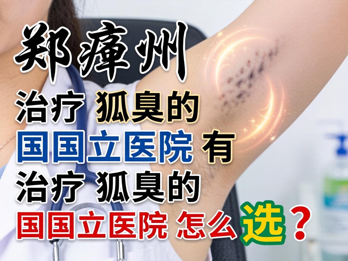 郑州治疗狐臭的国立医院有哪些？治疗狐臭的国立医院怎么选？