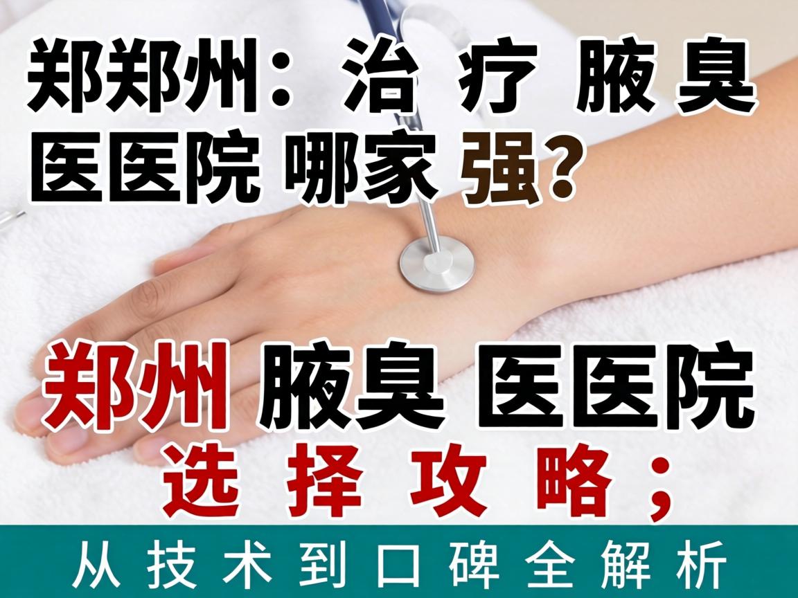 郑州治疗腋臭医院哪家强?郑州腋臭医院选择攻略,从技术到口碑全解析 郑州治疗腋臭医院哪家强?郑州腋臭医院选择攻略,从技术到口碑全解析