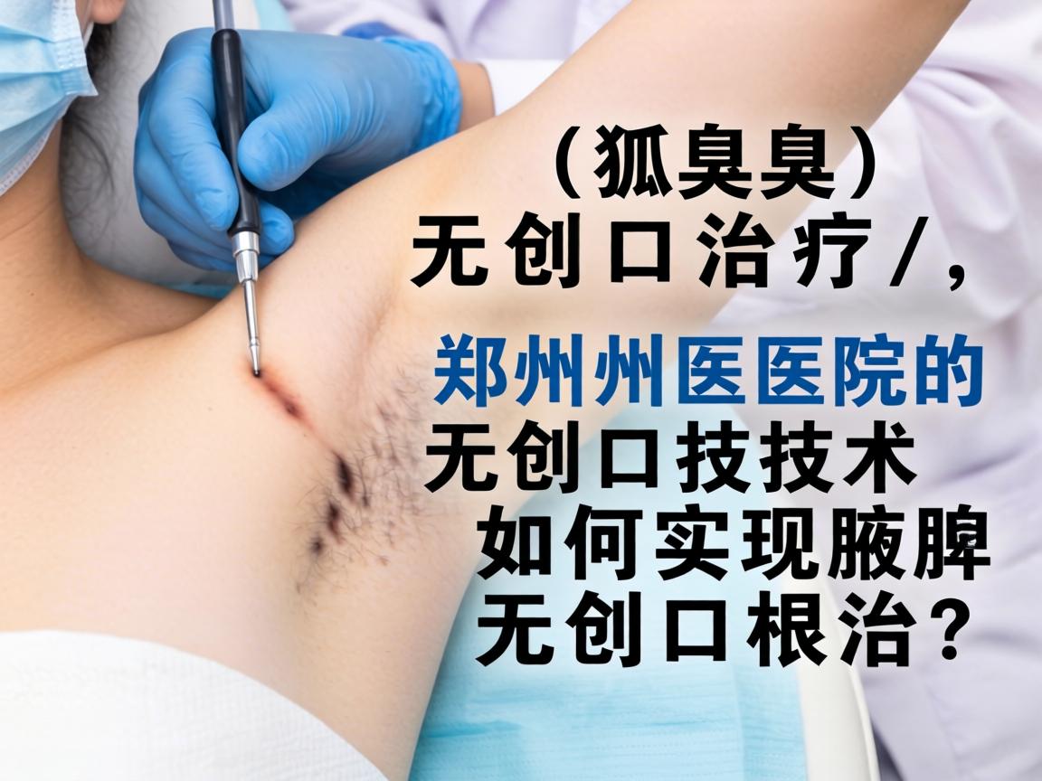 狐臭无创口治疗，郑州医院的无创口技术，如何实现腋臭无创口根治？