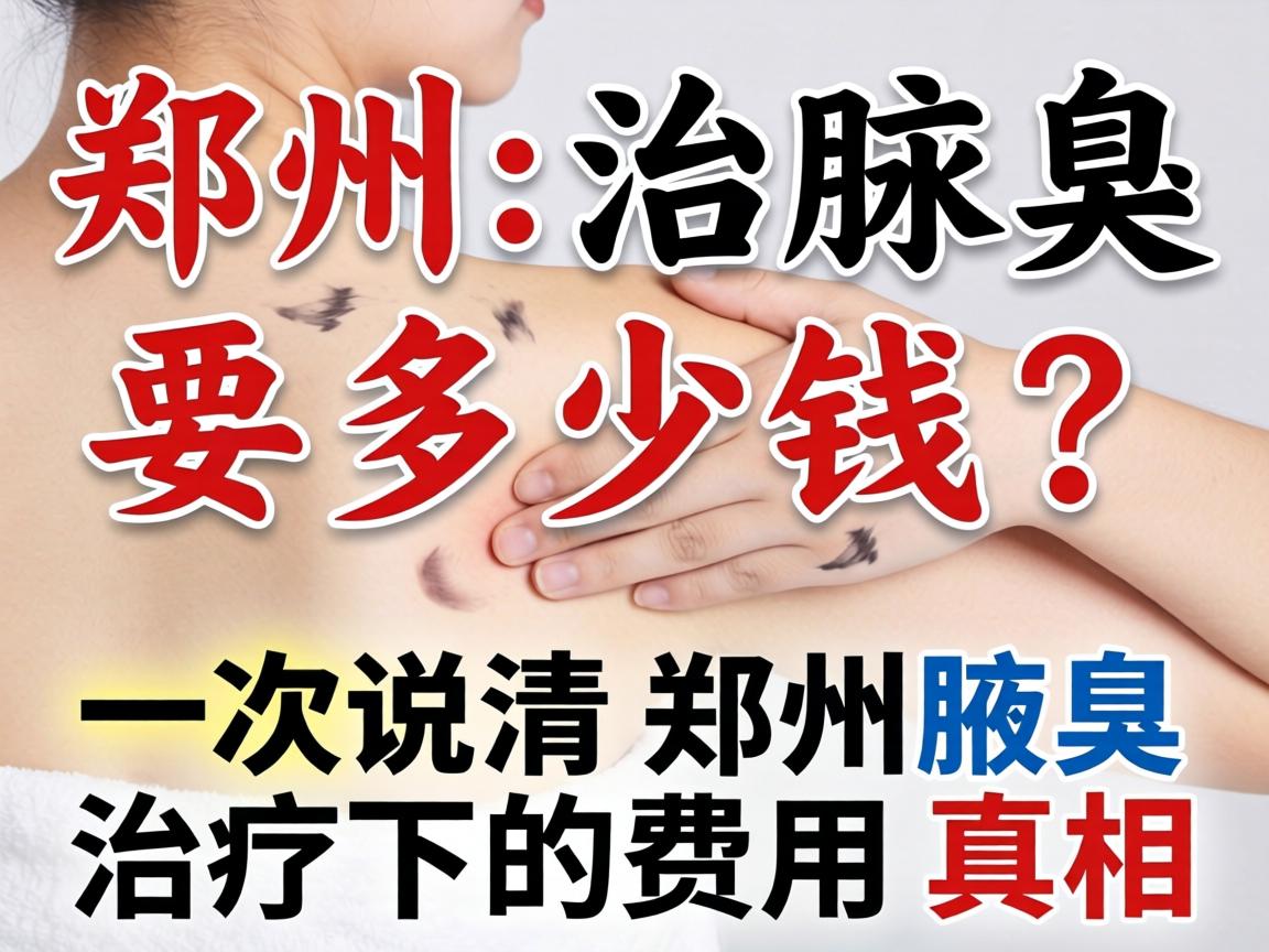 郑州治腋臭要多少钱？一次说清郑州腋臭治疗的费用真相