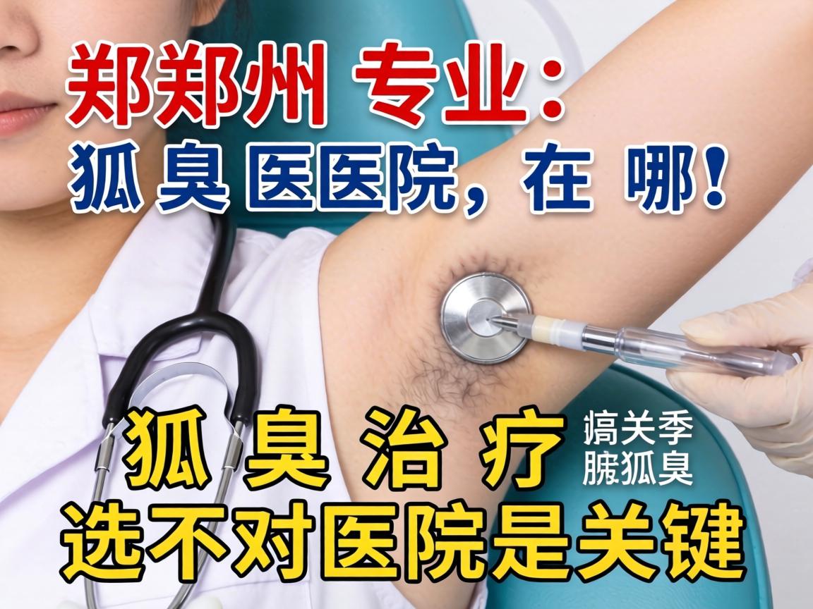 郑州专业狐臭医院在哪？狐臭治疗选对医院是关键