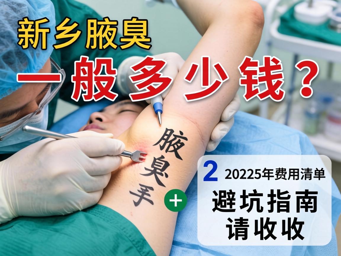 新乡腋臭手术一般多少钱？这份2025年费用清单+避坑指南请收好