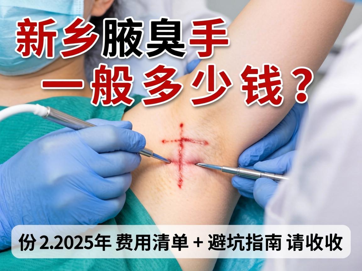 新乡腋臭手术一般多少钱？这份2025年费用清单+避坑指南请收好