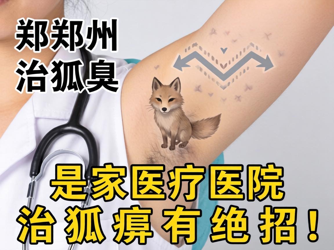郑州治狐臭，这家医院治狐臭有绝招！