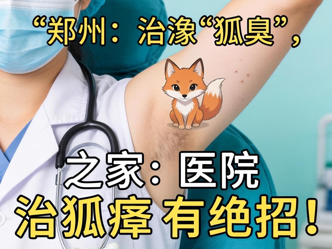 郑州治狐臭，这家医院治狐臭有绝招！
