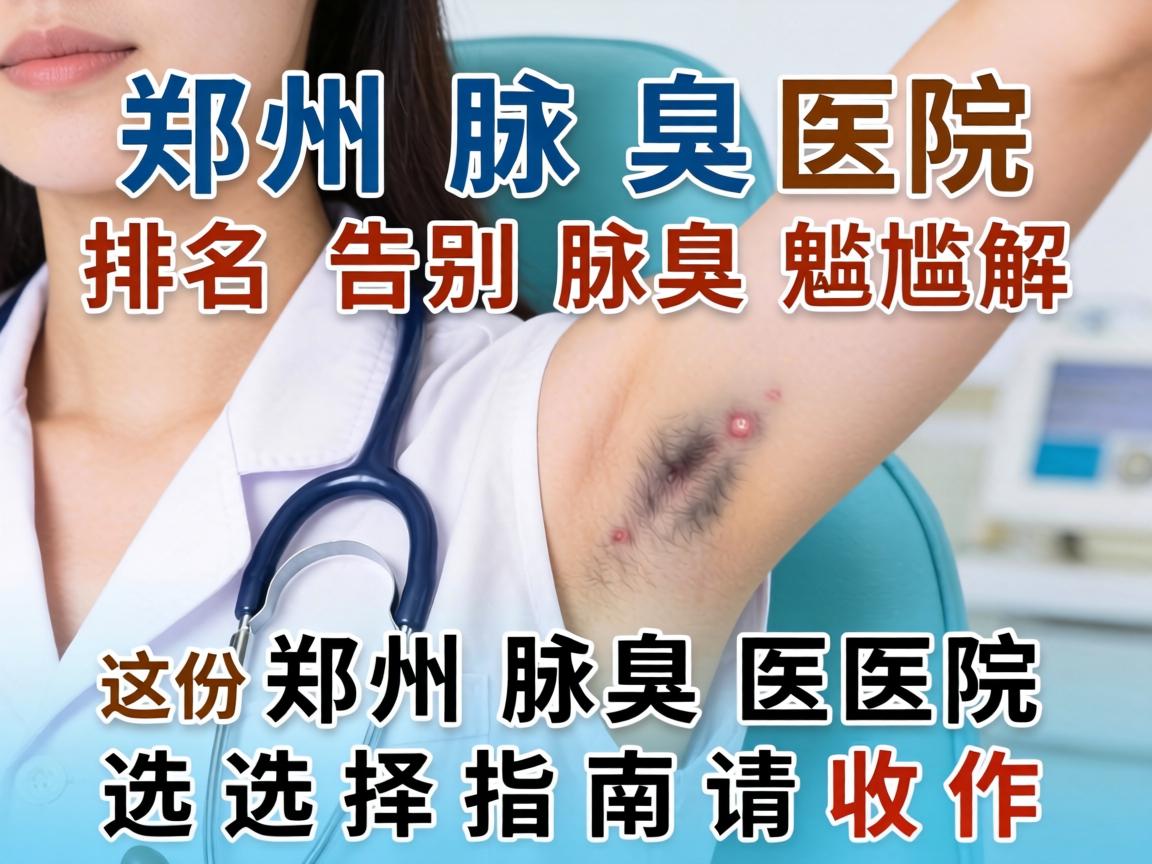 郑州腋臭医院排名新解，告别腋臭尴尬，这份郑州腋臭医院选择指南请收好