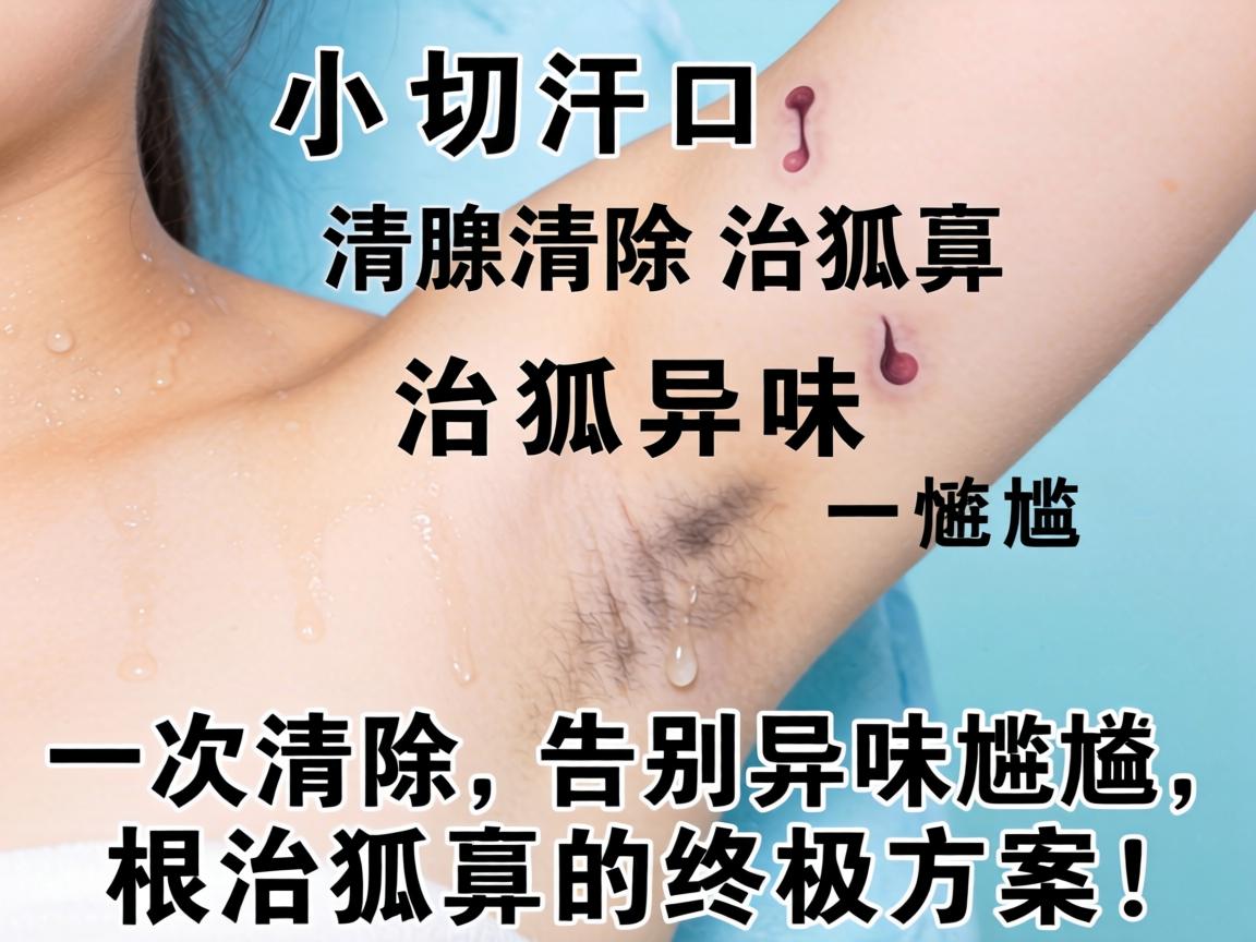 小切口汗腺清除治狐臭，一次清除，告别异味尴尬，根治狐臭的终极方案！
