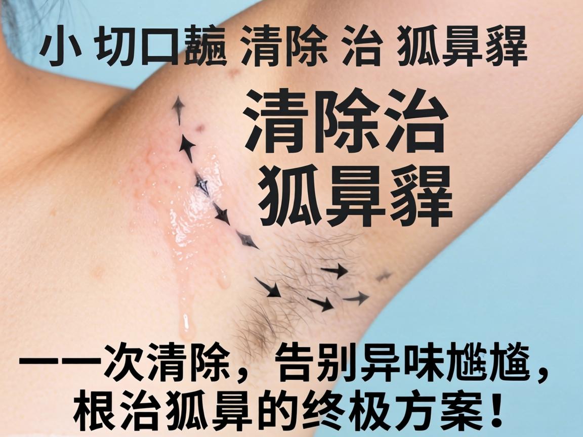 小切口汗腺清除治狐臭，一次清除，告别异味尴尬，根治狐臭的终极方案！
