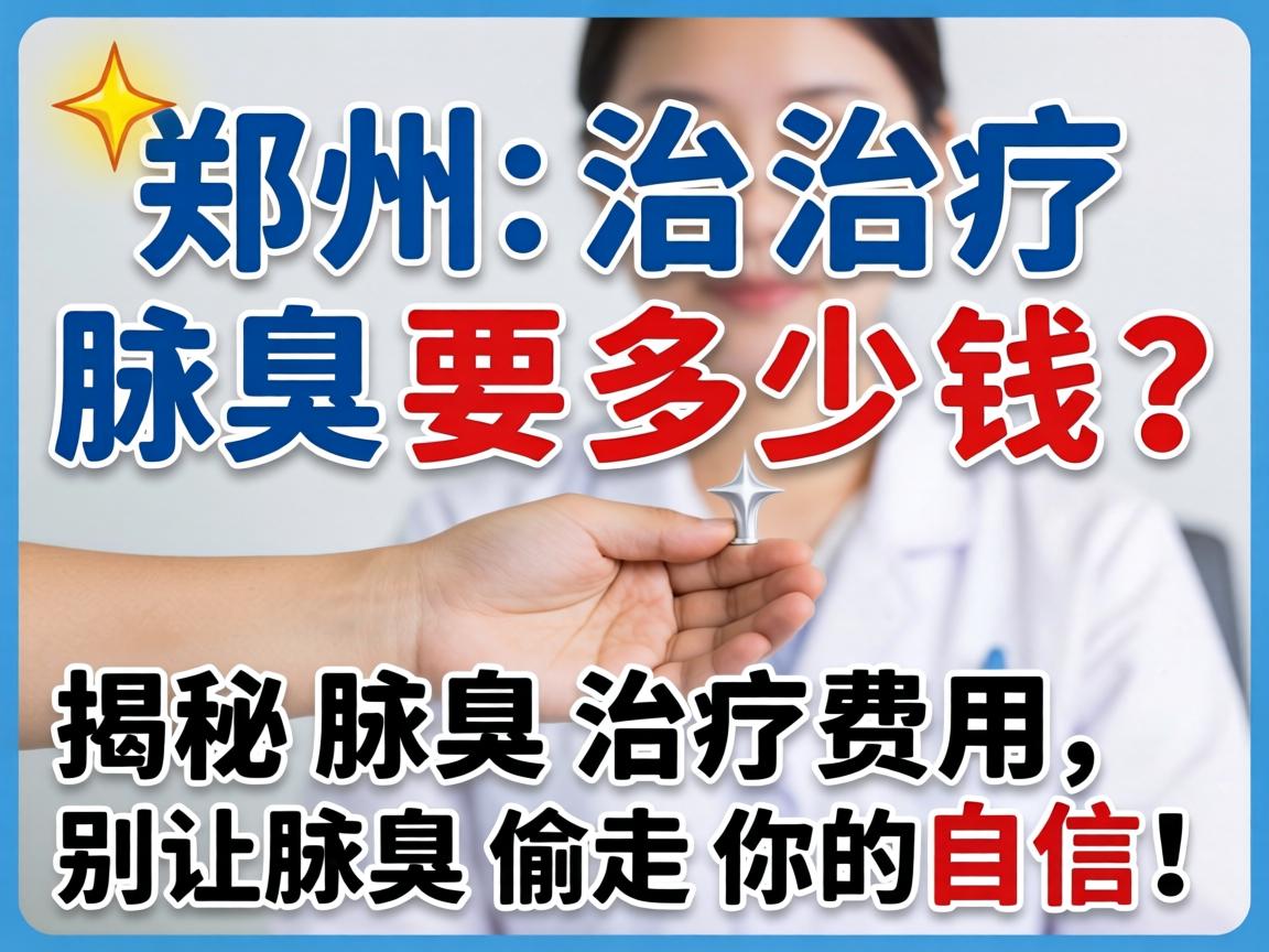 郑州治疗腋臭要多少钱？揭秘腋臭治疗费用，别让腋臭偷走你的自信！