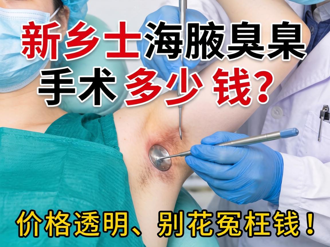新乡腋臭手术多少钱？价格透明，别花冤枉钱！