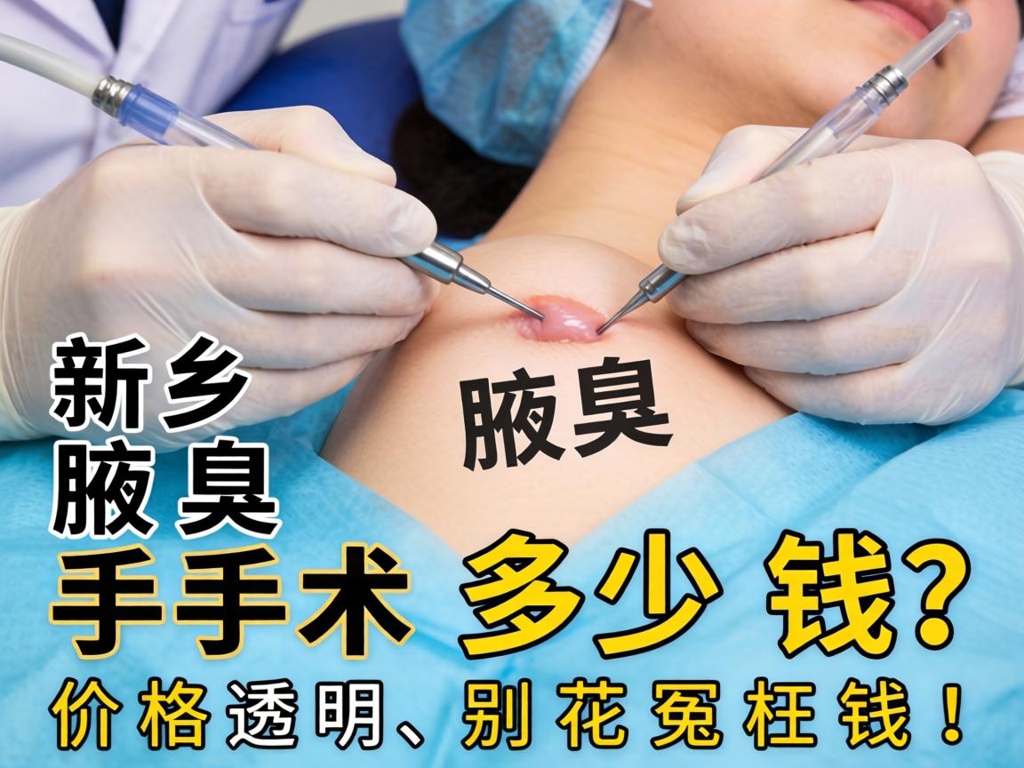 新乡腋臭手术多少钱？价格透明，别花冤枉钱！