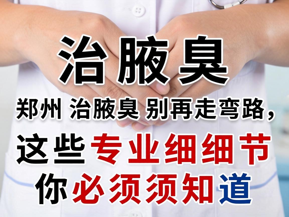 腋臭治腋臭，郑州治腋臭别再走弯路，这些专业细节你必须知道