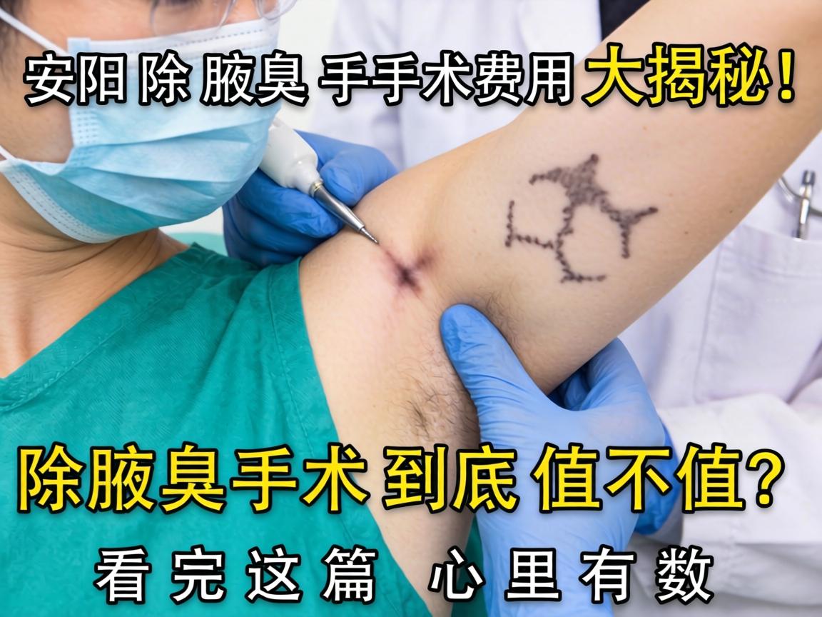 安阳除腋臭手术费用大揭秘！除腋臭手术到底值不值？看完这篇心里有数