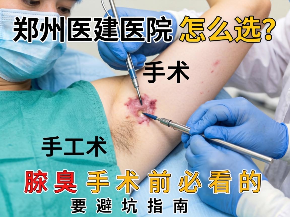 郑州腋臭手术医院怎么选？腋臭手术前必看的避坑指南