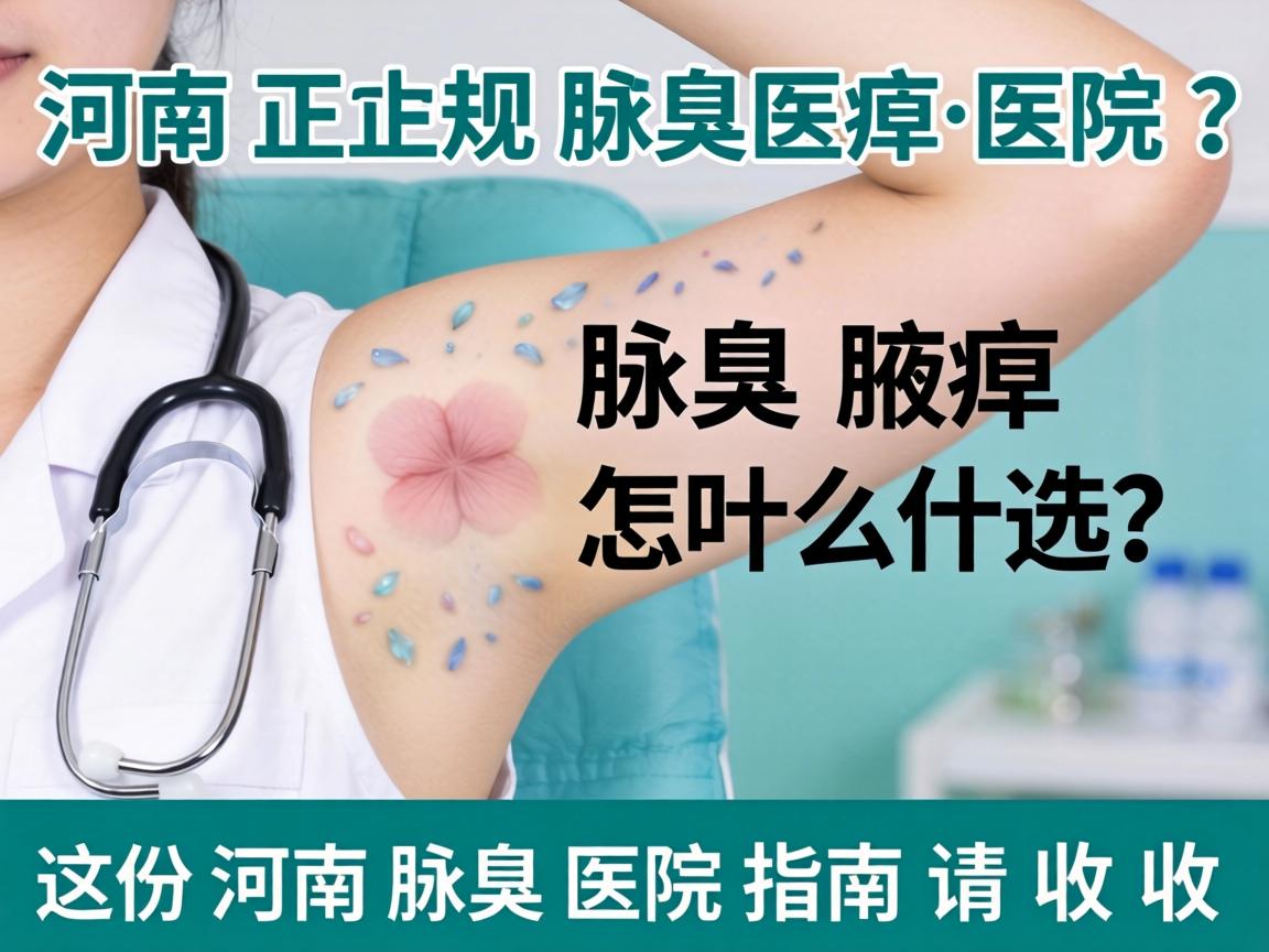 河南正规腋臭医院怎么选？这份河南腋臭医院指南请收好