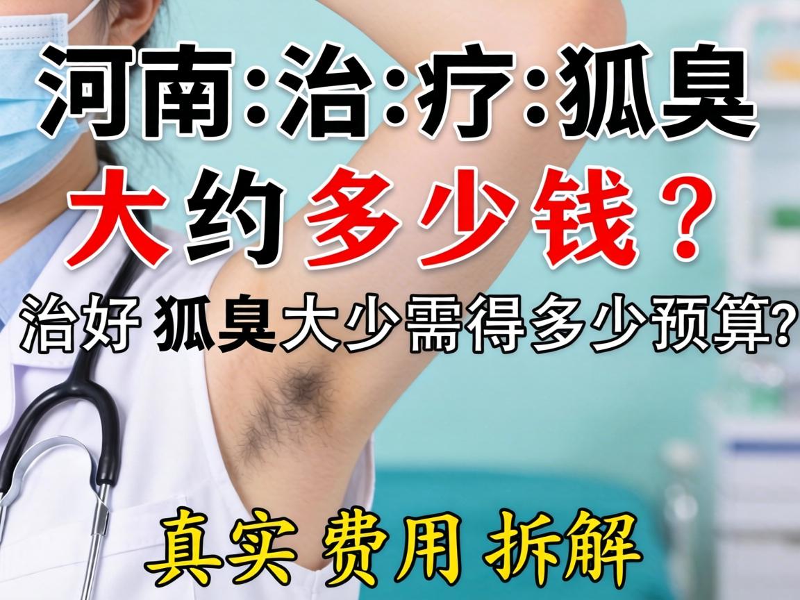 河南治疗狐臭大约多少钱？治好狐臭大约需要多少预算？真实费用拆解