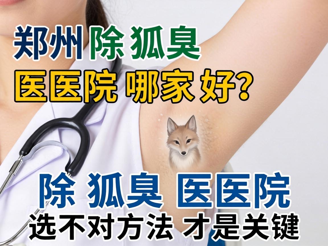 郑州除狐臭医院哪家好？除狐臭医院选对方法才是关键