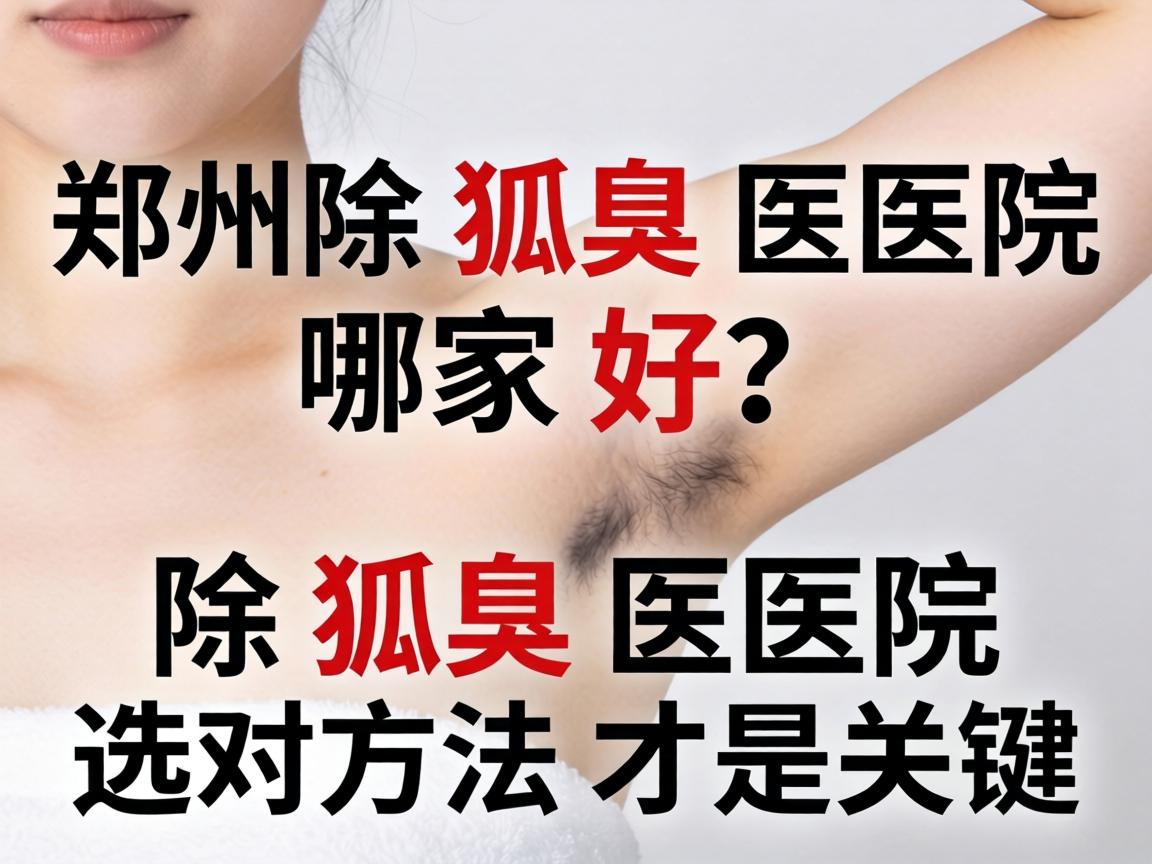 郑州除狐臭医院哪家好？除狐臭医院选对方法才是关键