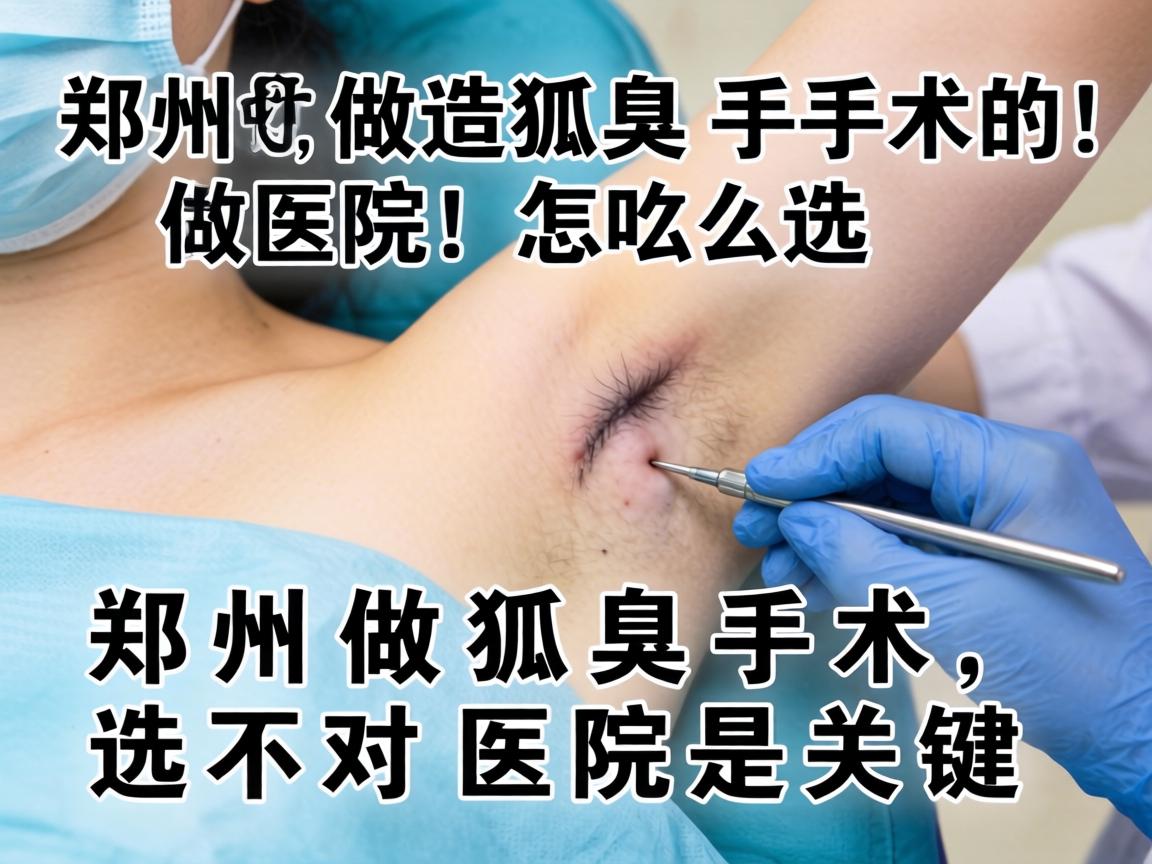 郑州做狐臭手术的医院怎么选？郑州做狐臭手术，选对医院是关键