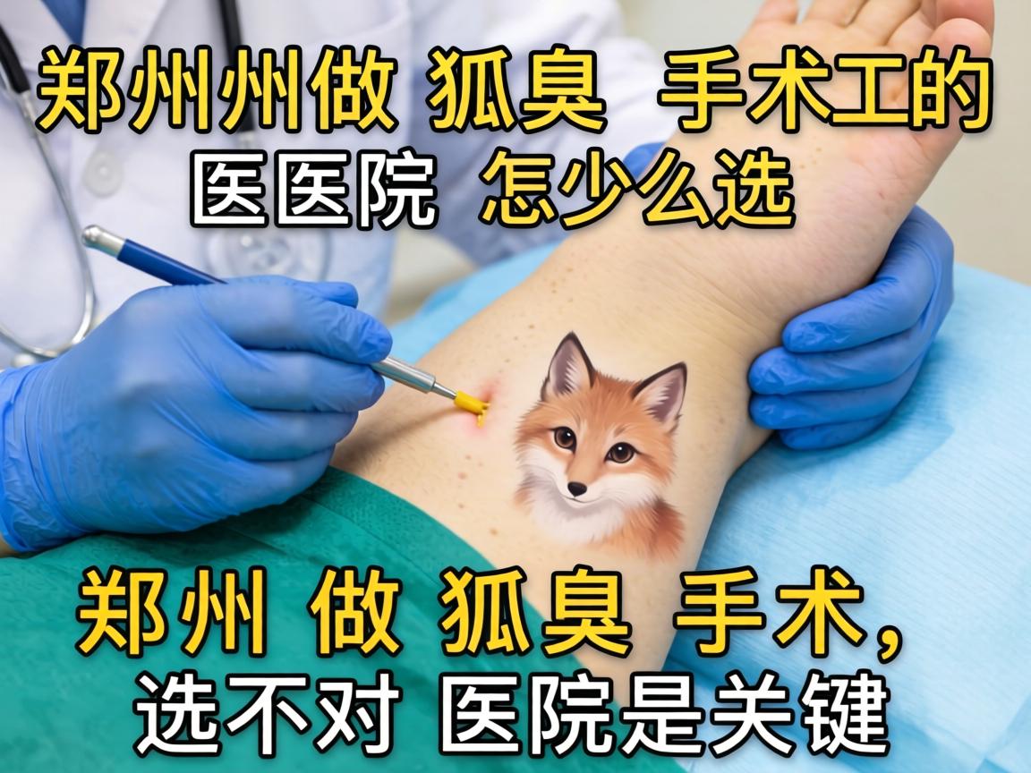郑州做狐臭手术的医院怎么选？郑州做狐臭手术，选对医院是关键