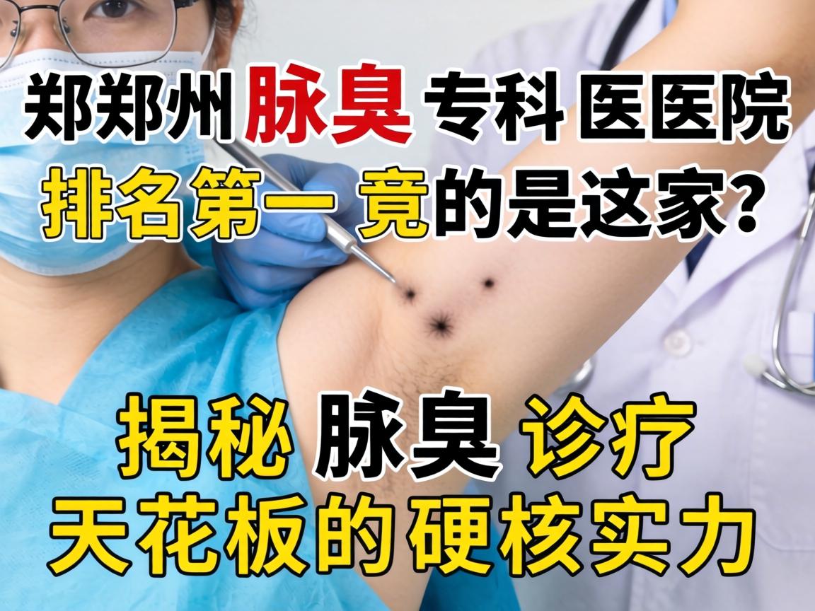 郑州腋臭专科医院排名第一竟是这家？揭秘腋臭诊疗天花板的硬核实力