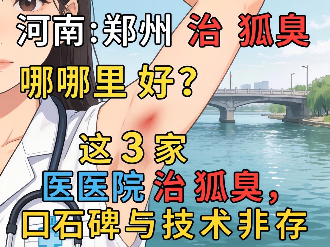 河南郑州治狐臭哪里好？这3家医院治狐臭，口碑与技术并存
