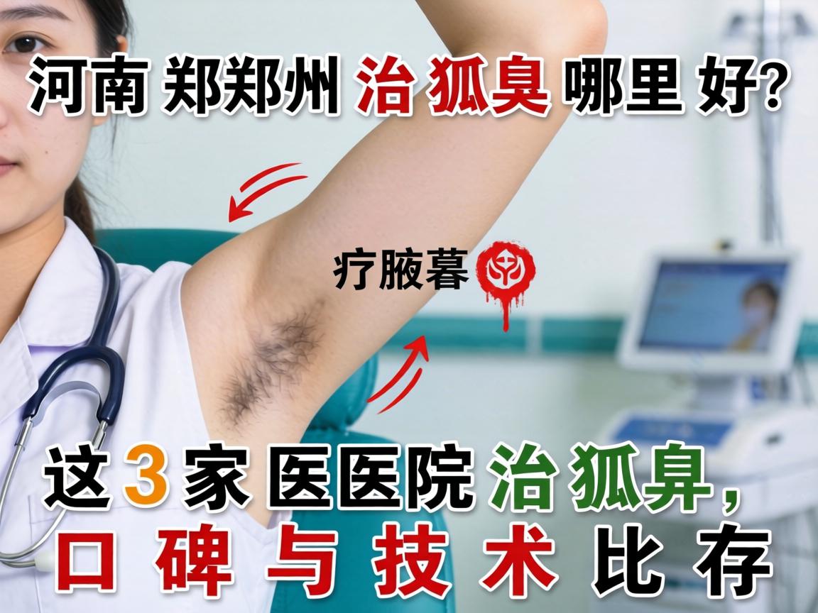 河南郑州治狐臭哪里好？这3家医院治狐臭，口碑与技术并存