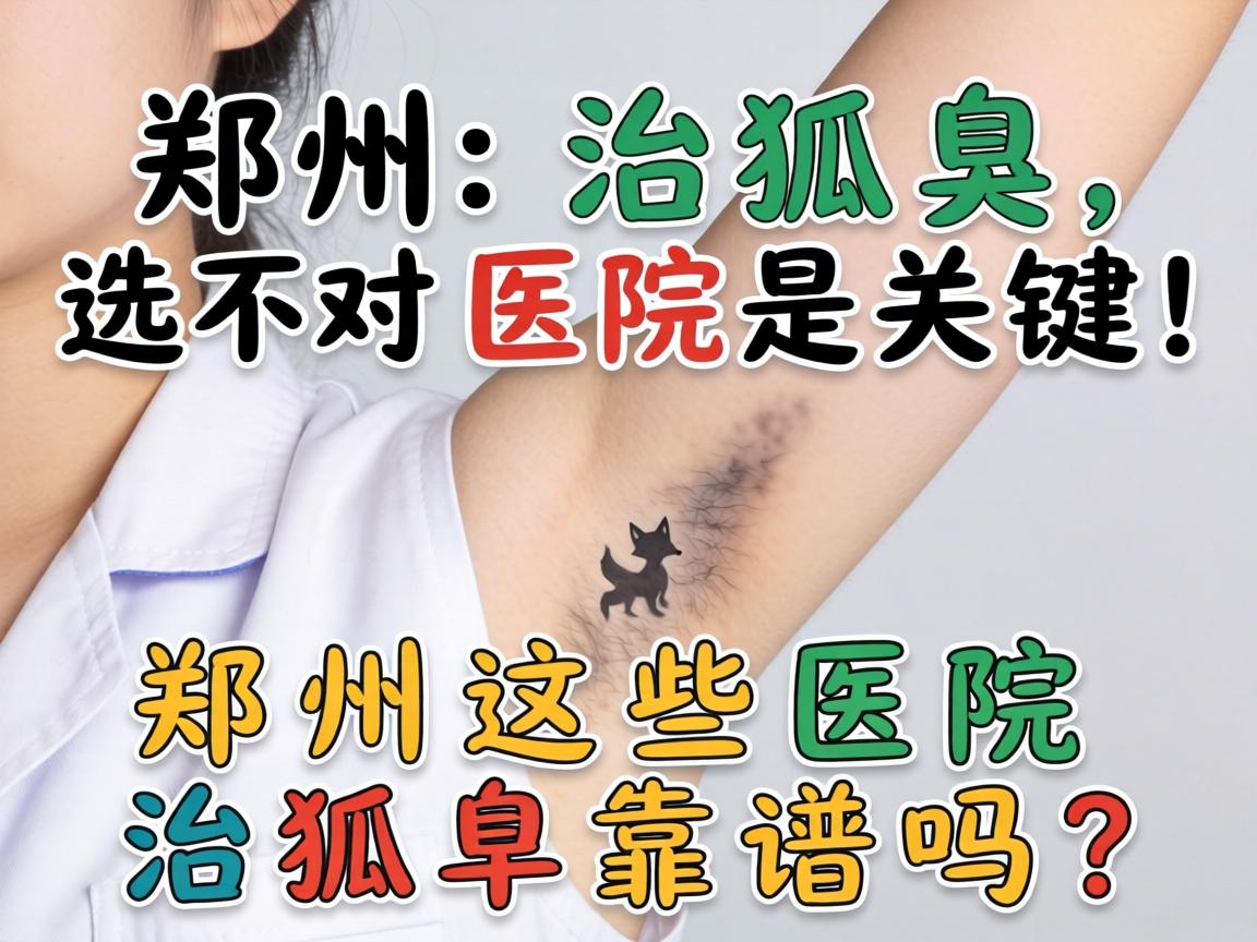 郑州治狐臭，选对医院是关键！郑州这些医院治狐臭靠谱吗？