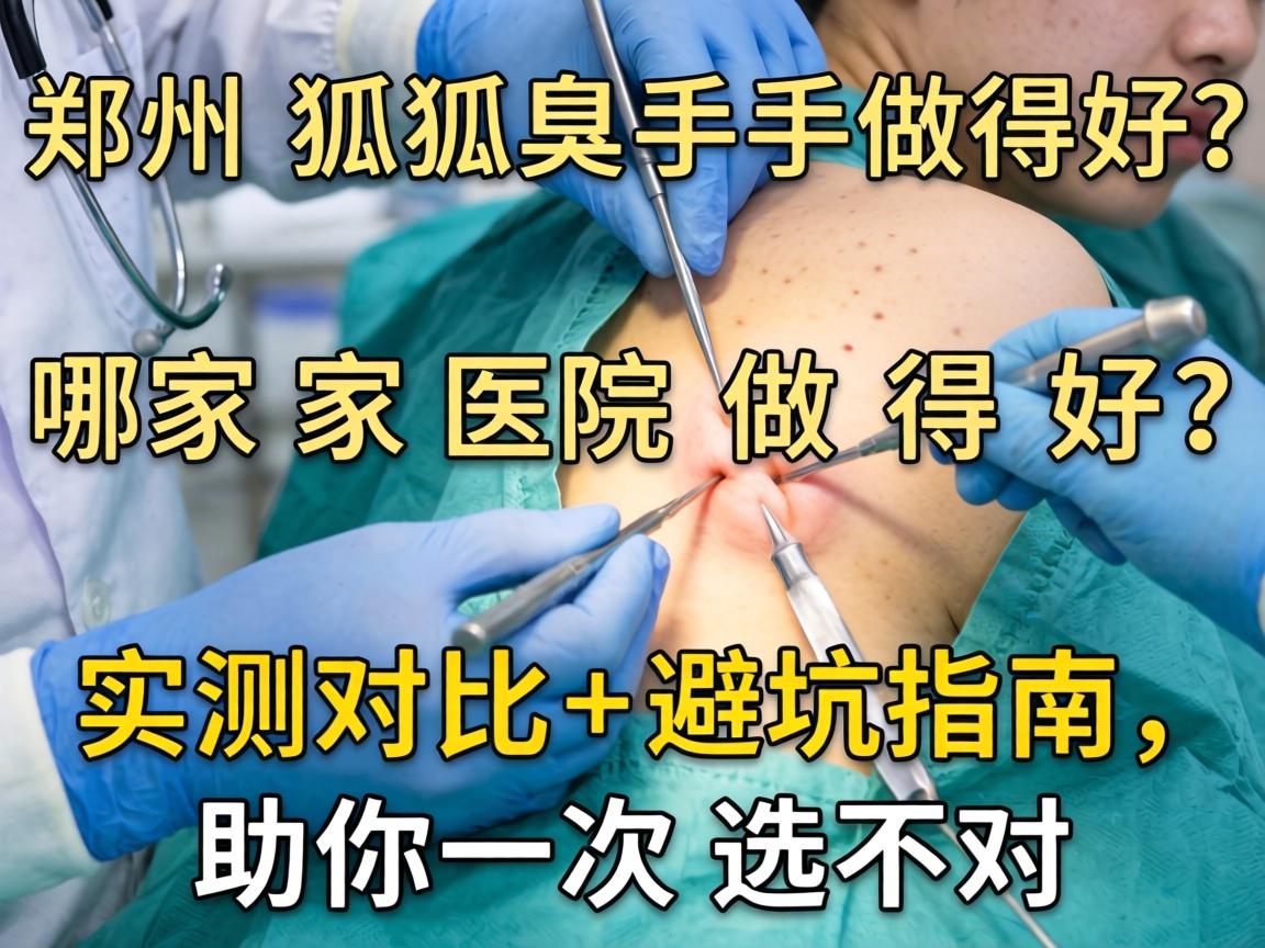 郑州狐臭手术哪家医院做得好？实测对比+避坑指南，助你一次选对