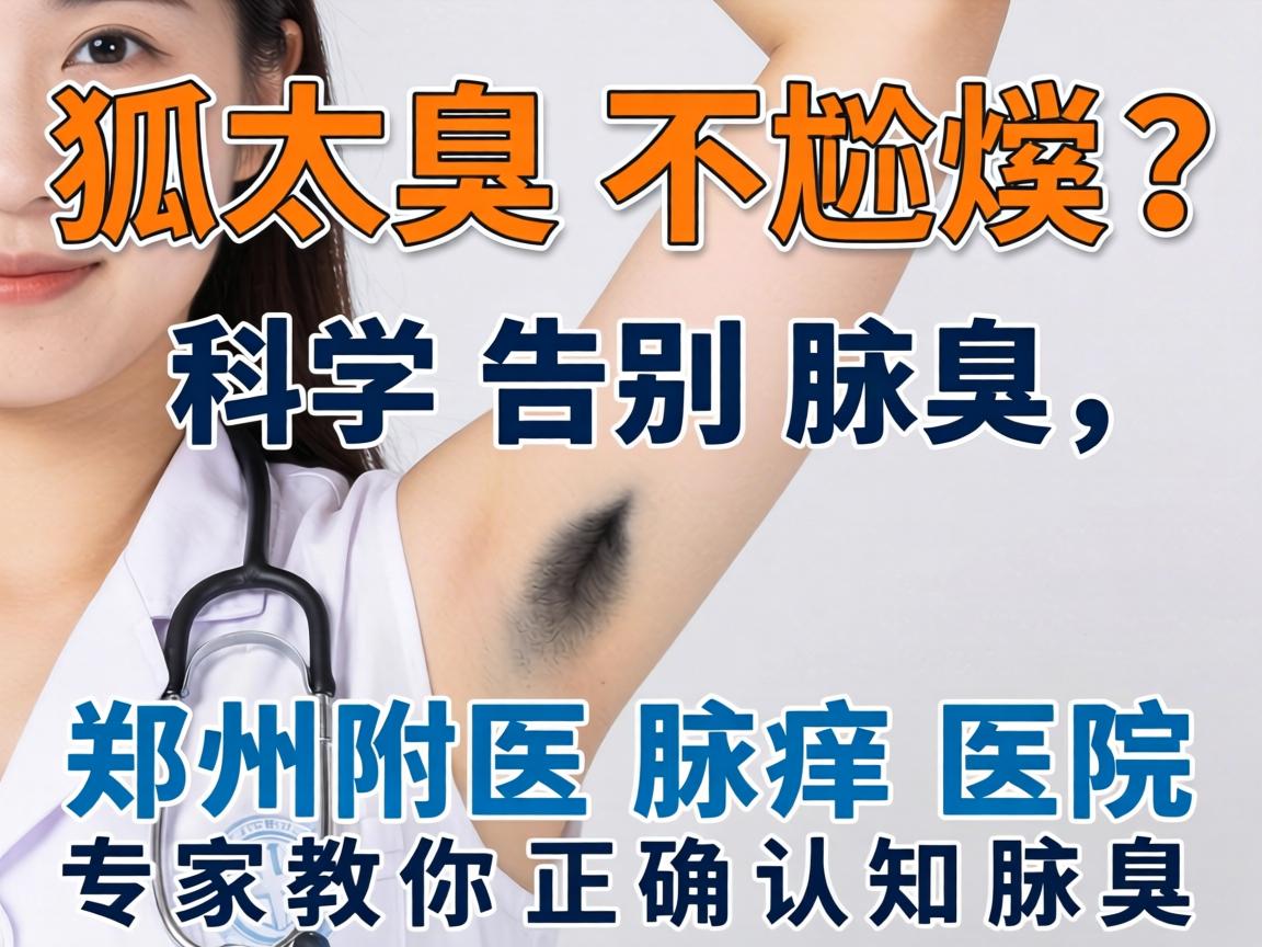 狐臭不尴尬？科学告别腋臭，郑州附医腋臭医院专家教你正确认知腋臭