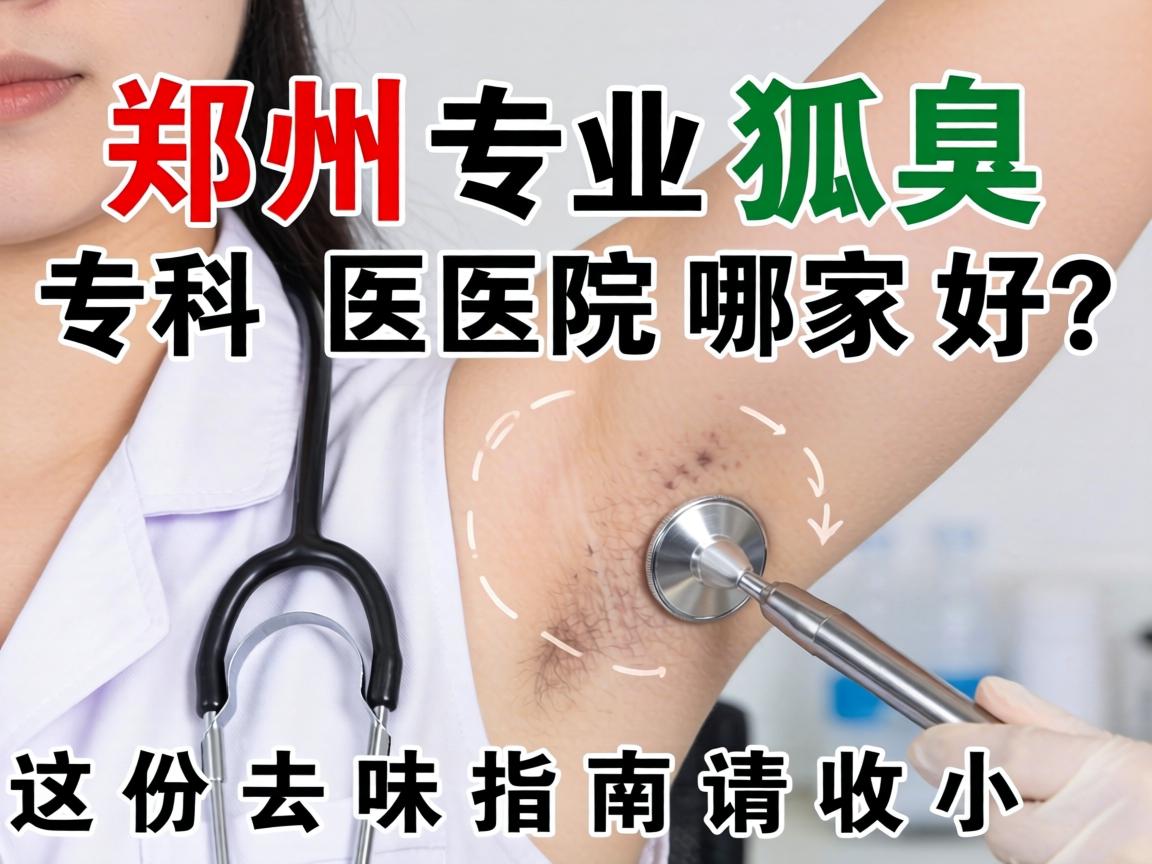 郑州专业狐臭专科医院哪家好？这份去味指南请收好
