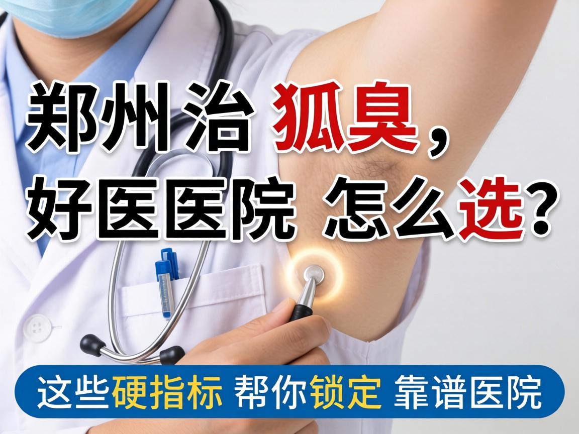 郑州治狐臭，好医院怎么选？这些硬指标帮你锁定靠谱医院