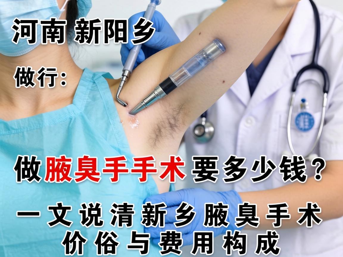 在河南新乡做腋臭手术要多少钱？一文说清新乡腋臭手术价格与费用构成