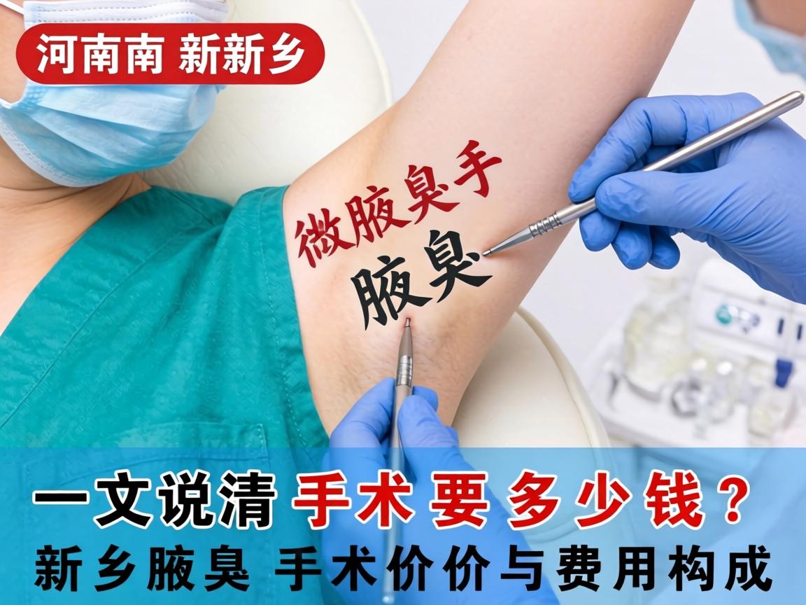 在河南新乡做腋臭手术要多少钱？一文说清新乡腋臭手术价格与费用构成
