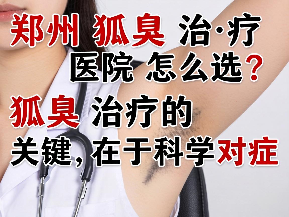 郑州狐臭治疗医院怎么选？狐臭治疗的关键在于科学对症