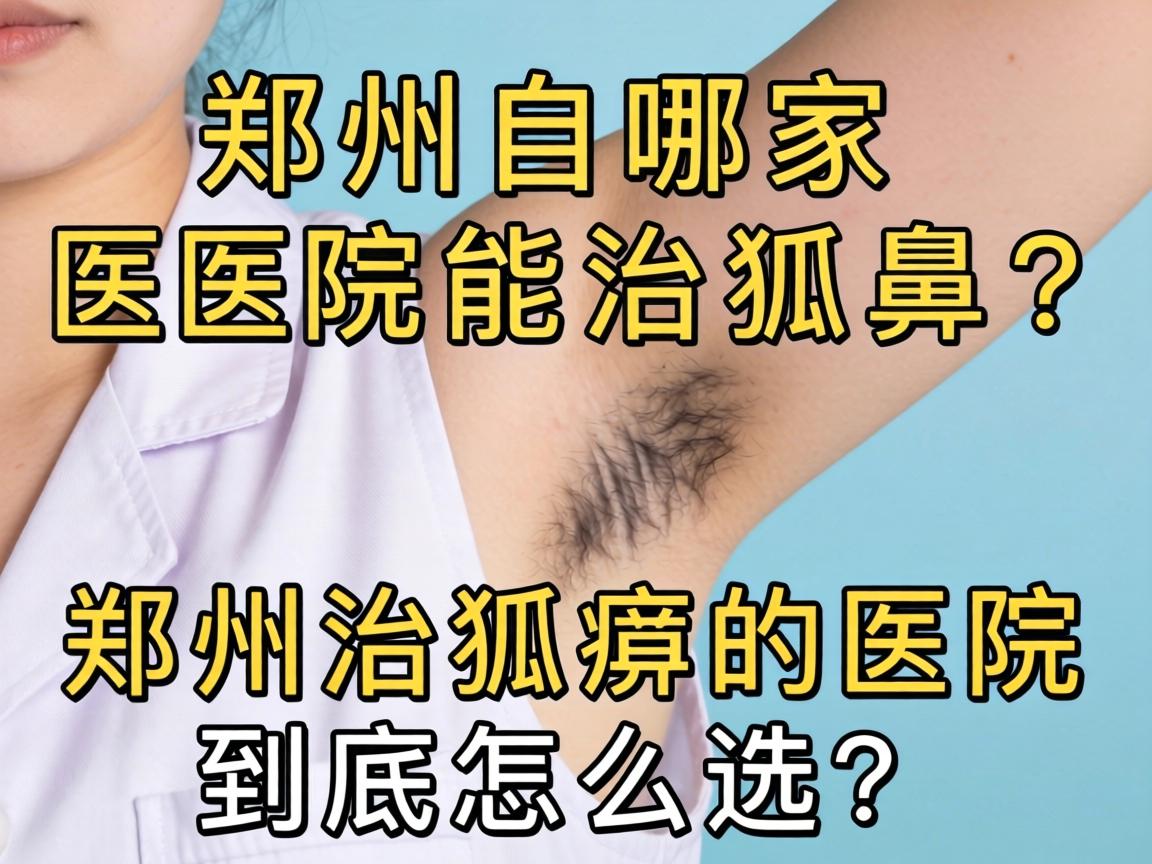 郑州哪家医院能治狐臭？郑州治狐臭的医院到底怎么选？