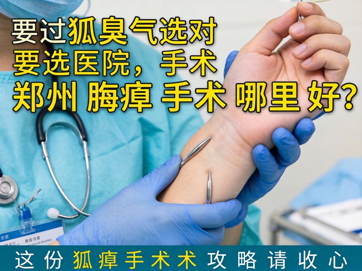 狐臭手术要选对医院，郑州腋臭手术哪里好？这份狐臭手术攻略请收好
