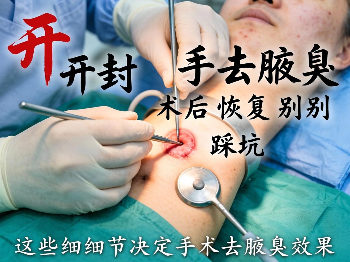 开封手术去腋臭，术后恢复别踩坑，这些细节决定手术去腋臭效果