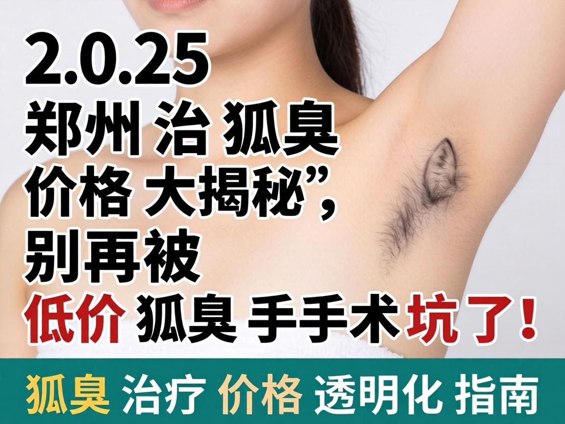 2025郑州治狐臭价格大揭秘，别再被低价狐臭手术坑了！狐臭治疗价格透明化指南
