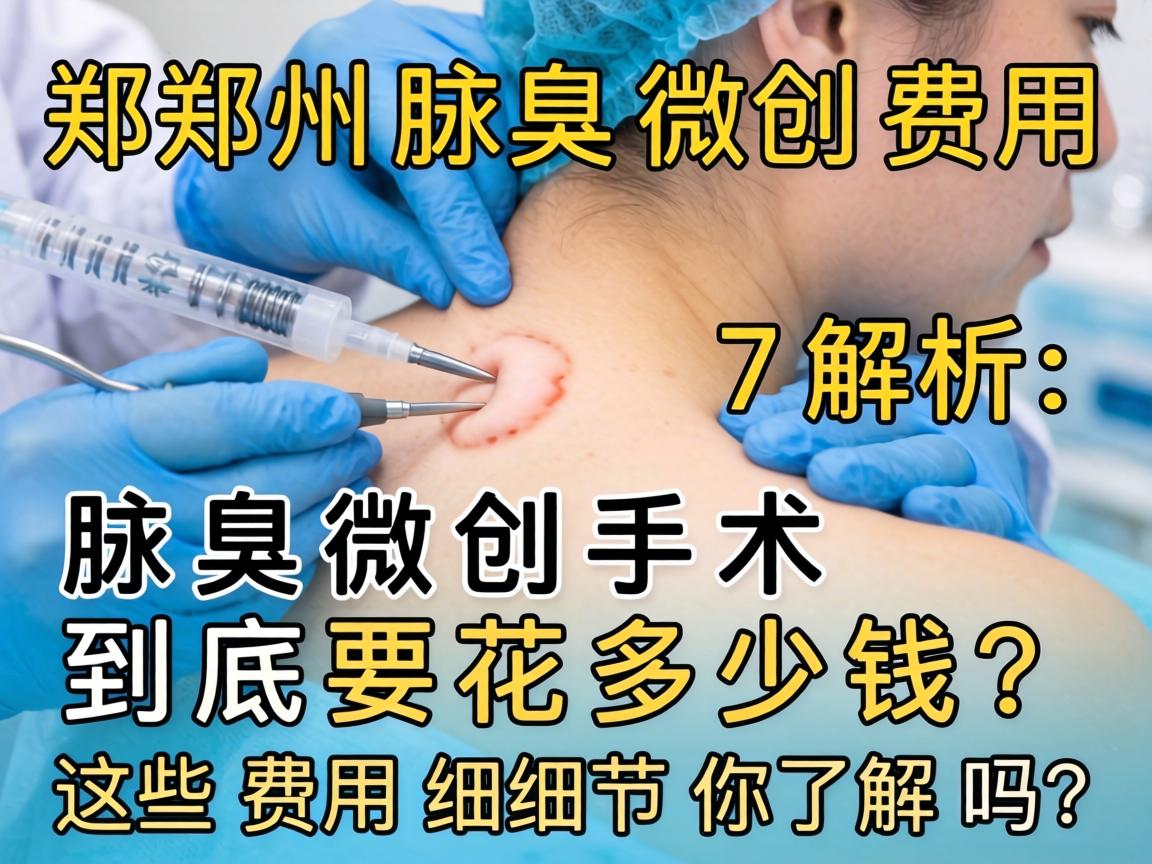 郑州腋臭微创费用解析，腋臭微创手术到底要花多少钱？这些费用细节你了解吗？