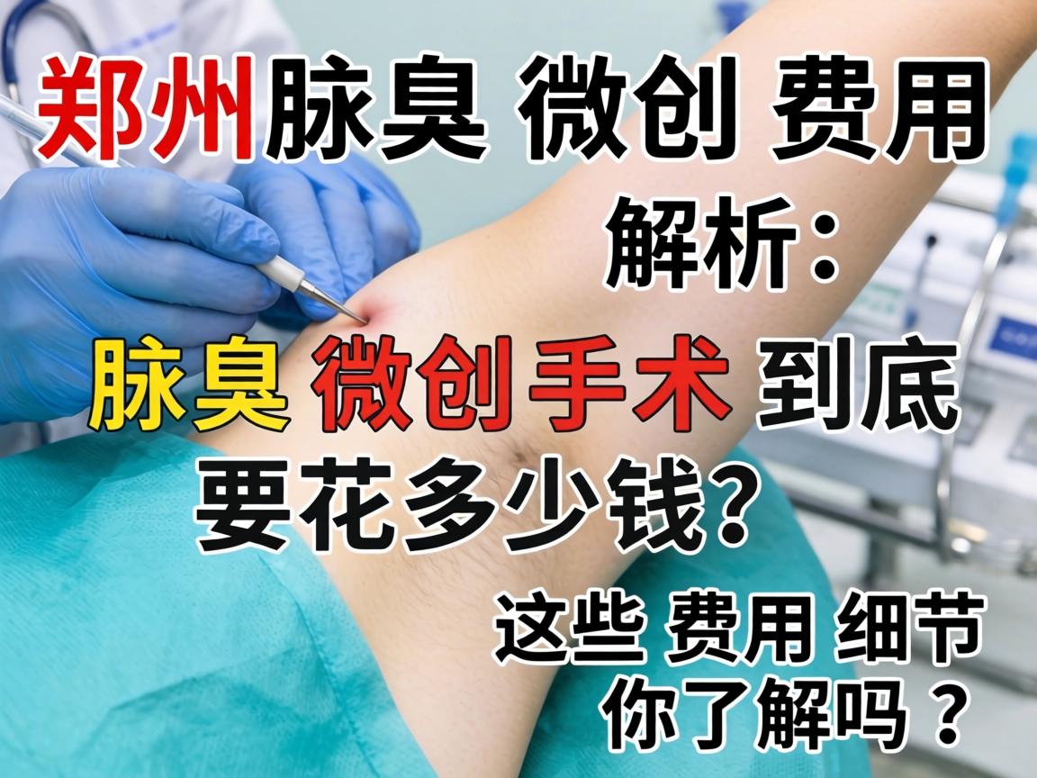郑州腋臭微创费用解析，腋臭微创手术到底要花多少钱？这些费用细节你了解吗？