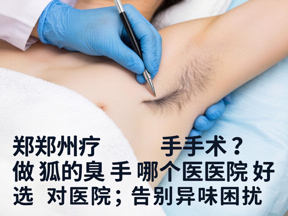 郑州做狐臭手术哪个医院好？选对医院，告别异味困扰
