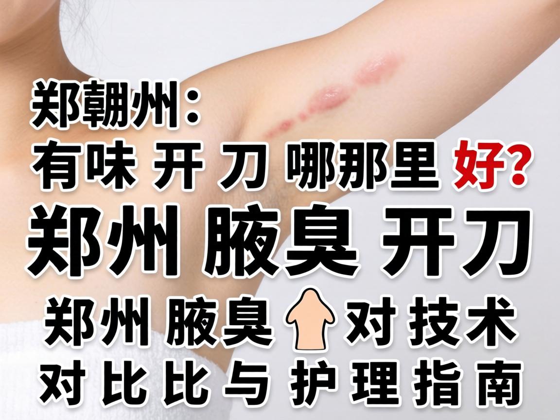 郑州腋下有味开刀哪里好？郑州腋臭开刀技术对比与护理指南
