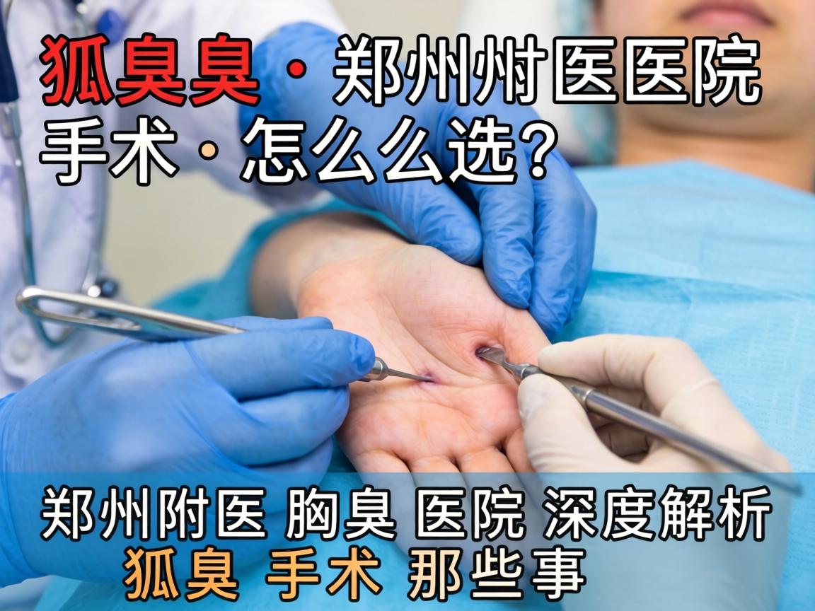 狐臭手术郑州医院怎么选？郑州附医腋臭医院深度解析狐臭手术那些事