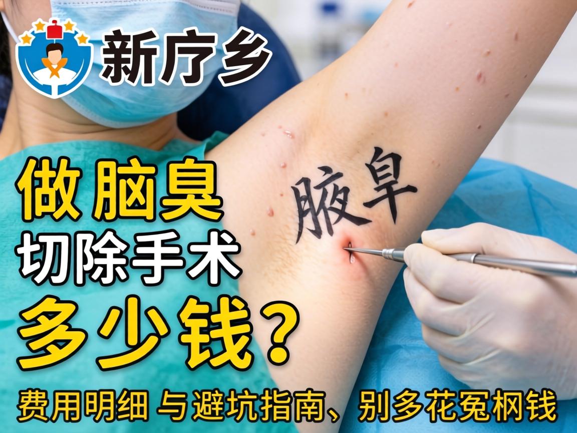 新乡做腋臭切除手术多少钱？费用明细与避坑指南，别多花冤枉钱