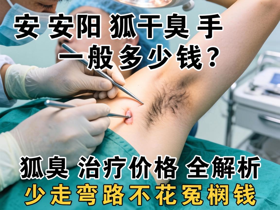 安阳狐臭手术一般多少钱？狐臭治疗价格全解析，少走弯路不花冤枉钱