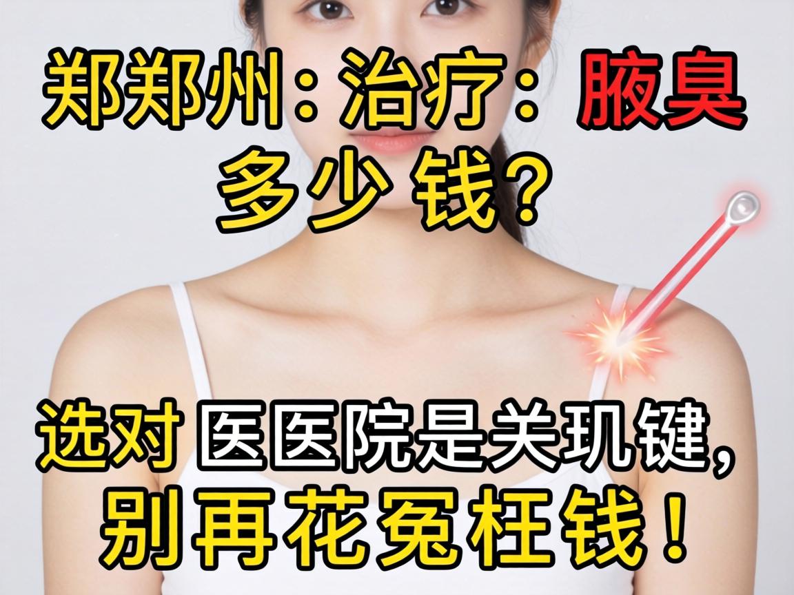 郑州治疗腋臭多少钱？选对医院是关键，别再花冤枉钱！