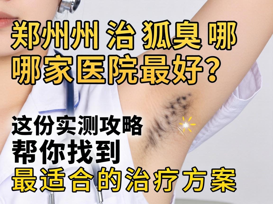 郑州治狐臭哪家医院最好？这份实测攻略帮你找到最适合的治疗方案